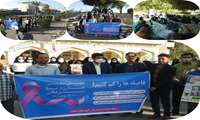 همایش پیاده روی پرسنل ستاد شبکه بهداشت و درمان میناب به مناسبت پویش مبارزه با سرطان 