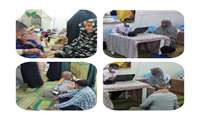 برپایی ایستگاه سلامت در مهدیه ولیعصر شهرستان میناب به مناسبت هفته ملی سالمند