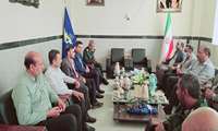 دیدار رئیس شبکه بهداشت و درمان شهرستان با فرماندهی بسیج ناحیه مقاوت سپاه میناب 