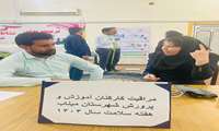 مراقبت و غربالگری کارکنان آموزش و پرورش میناب در سومین روز از هفته سلامت
