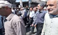 کارکنان مرکز  بهداشت میناب دوشادوش مردم در راهپیمایی روز قدس