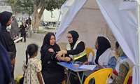 مراقبت و غربالگری سلامت بیش از ۵۰۰ نفر توسط کادر سلامت در مراسم اربعین شهدای دانش‌آموز
