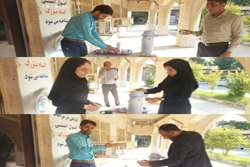 برپایی ایستگاه صلواتی روز زن در مرکز بهداشت شهرستان میناب