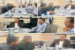 دیدار صمیمانه سرپرست شبکه بهداشت و درمان میناب با مسئول بسیج سازندگی 