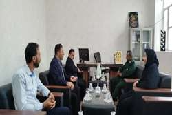 دیدار رئیس مرکز بهداشت شهرستان میناب با رئیس بسیج سازندگی سپاه میناب